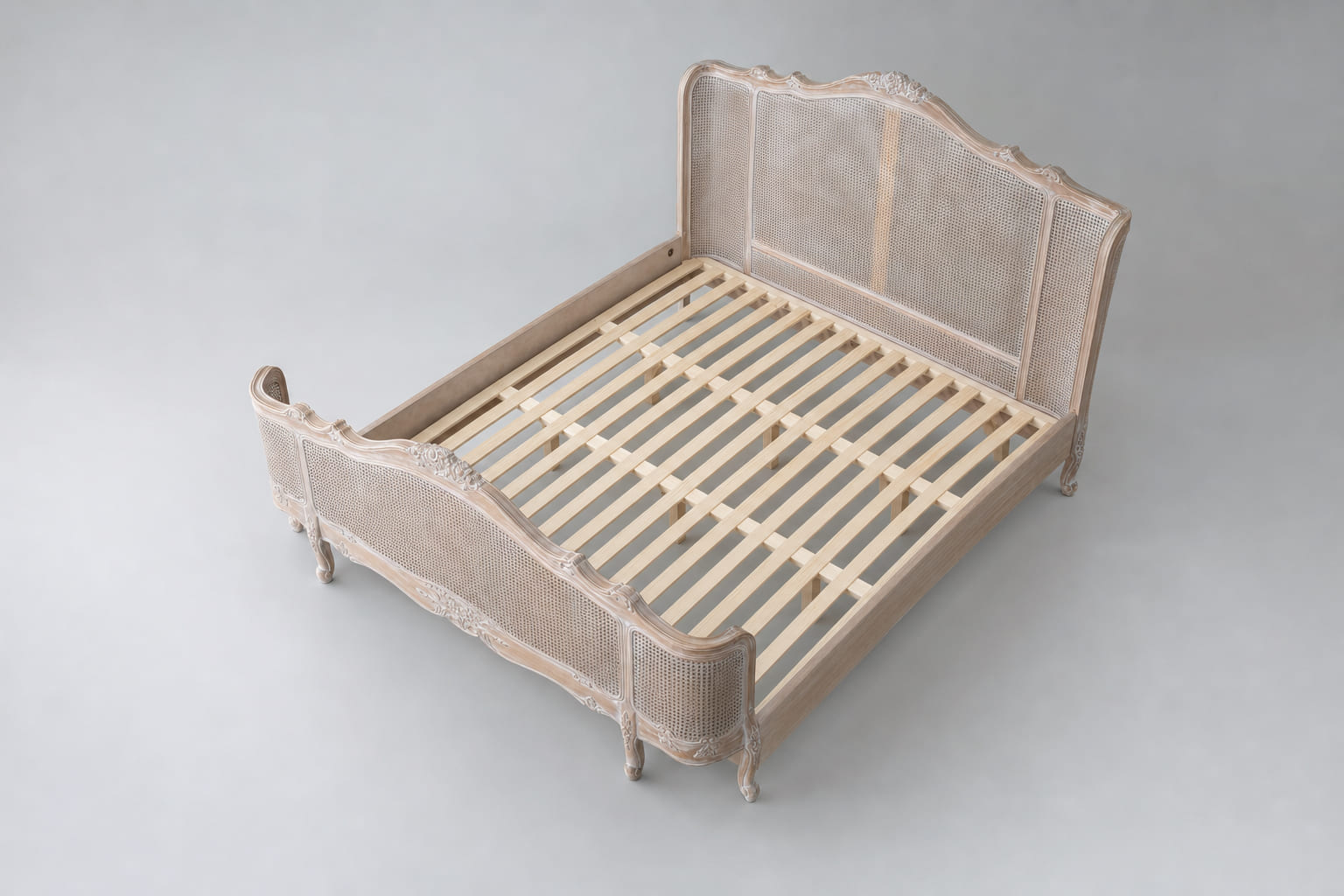 Meravelle Rattan Bed Frame