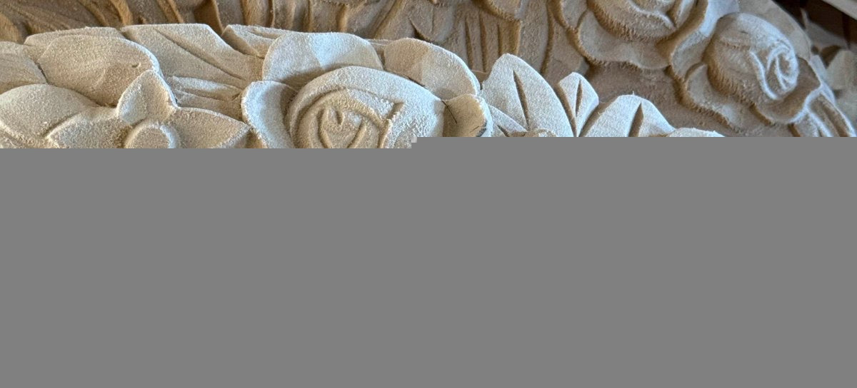 Roses, cut by hand